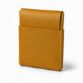 Premium Genuine Leather Stitchless Wallet - Golden