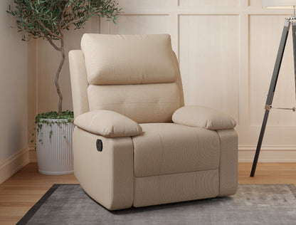 Manual Sofa Recliner (Waffle Beige)